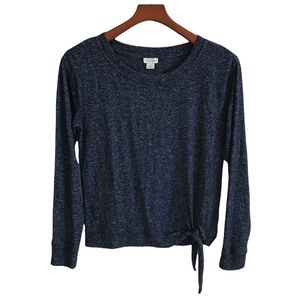 JCrew super soft side tie crewneck